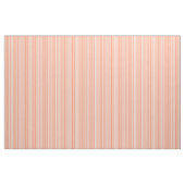 Koraal en witte lijnen stof (Yard (91,4 cm))