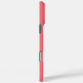 Koraal en witte monogramstrepen Case-Mate iPhone case (Achterkant / Rechts)
