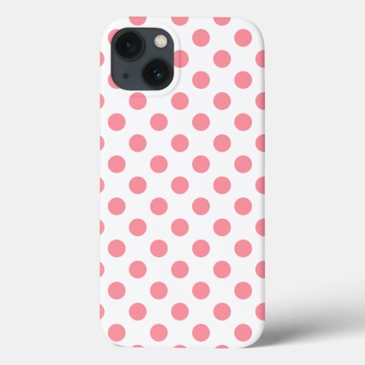 Koraal- en witte poka-punten Hoesje-Mate iPhone-ca Case-Mate iPhone Case (Achterkant)