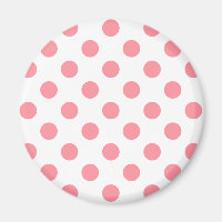 Koraal- en witte polkadots
