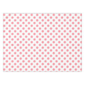 Koraal- en witte polkadots tafelkleed (Voorkant (Horizontaal))