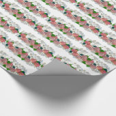 Koraal- en zalmflessenpakpapier cadeaupapier (Hoek)