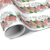 Koraal- en zalmflessenpakpapier cadeaupapier (Rol Hoek)