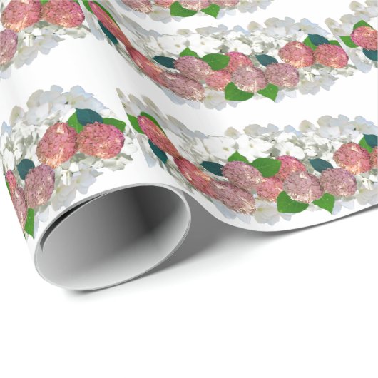 Koraal- en zalmflessenpakpapier cadeaupapier (Rol Hoek)