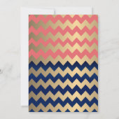 Koraal en zeemacht, goudharten - repetitief diner kaart (Achterkant)