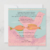 Koraal en zogende vis 35e Jubileum Uitnodiging (Voorkant)