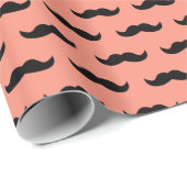 Koraal- en zwart-witpatroon cadeaupapier (Rol Hoek)