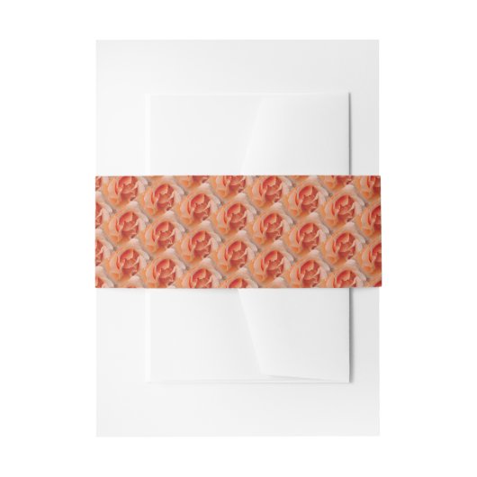 Koraal Floral Custom Scripting Wedding Celebration Uitnodigingen Wikkel (Voorkant Voorbeeld)