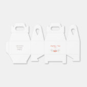 Koraal Floral krans bruidstaart Bedankdoosjes (Uitgevouwen)