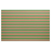 Koraal, Forest Green, Turquoise en Black Pattern Stof (Fat Quarter)