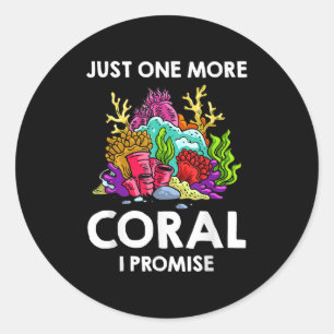 Koraal Frag Rif Aquarium Vissenkom Aquarist Ronde Sticker