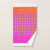 Koraal + Fuchsia Blossom Bath Towel Set Bad Handdoek (Handdoek)