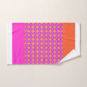 Koraal + Fuchsia Blossom Bath Towel Set Bad Handdoek (Handdoek)