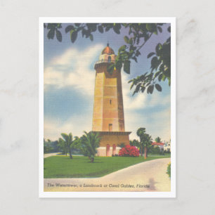  koraal Gables Florida Watertoren Briefkaart