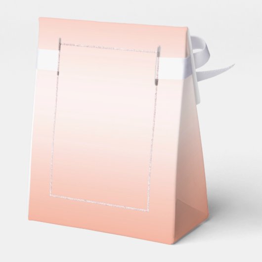 Koraal Gem en Glitter 35th Wedding Jubileum Bedankdoosjes (Achterkant)