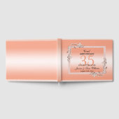 Koraal Gem en Glitter 35th Wedding Jubileum Gastenboek (Volledig)