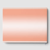 Koraal Gem en Glitter 35th Wedding Jubileum Gastenboek (Achterkant)