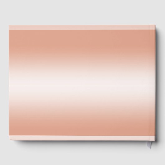 Koraal Gem en Glitter 35th Wedding Jubileum Gastenboek (Achterkant)