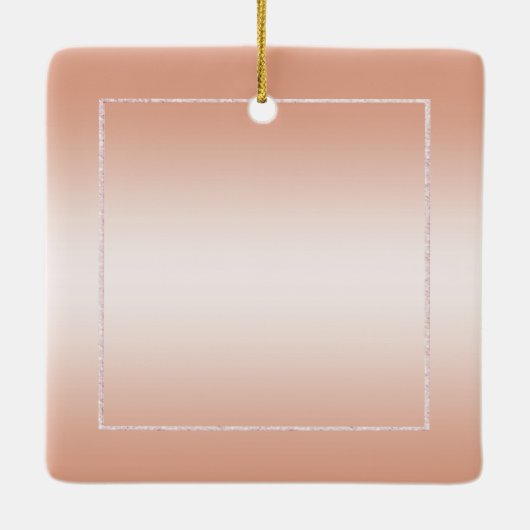 Koraal Gem en Glitter 35th Wedding Jubileum Keramisch Ornament (Achterkant)