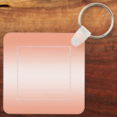 Koraal Gem en Glitter 35th Wedding Jubileum Sleutelhanger (Achterkant)