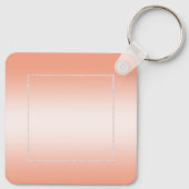 Koraal Gem en Glitter 35th Wedding Jubileum Sleutelhanger (Achterkant)