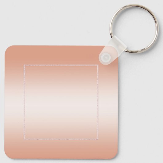 Koraal Gem en Glitter 35th Wedding Jubileum Sleutelhanger (Achterkant)