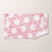 Koraal geometrisch patroon bad handdoek (Handdoek)