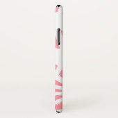 Koraal geometrisch patroon Case-Mate iPhone case (Achterkant / rechts)