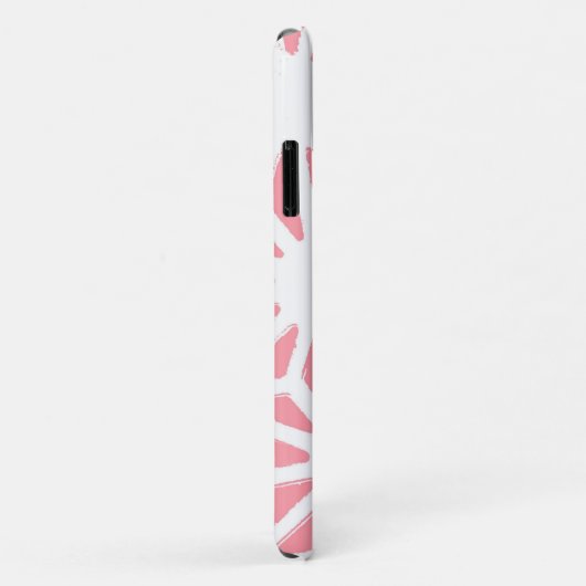 Koraal geometrisch patroon Case-Mate iPhone case (Achterkant/rechts)