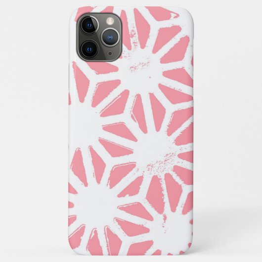Koraal geometrisch patroon Case-Mate iPhone case (Achterkant)