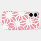 Koraal geometrisch patroon Case-Mate iPhone case (Achterkant (horizontaal))