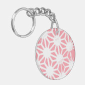 Koraal geometrisch patroon sleutelhanger (Voorkant Links)