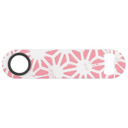 Koraal geometrisch patroon speed flessenopener (Voorkant (Horizontaal))