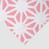 Koraal geometrisch patroon tissuepapier (Detail)