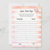 Koraal gestreept Flamingo raadt hun leeftijdsschoe Kaart (Voorkant)