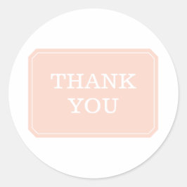 Koraal gewoon elegant bedankt Stickers