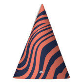 Koraal Glamoureus Tiger Stripes Animal Print Feesthoedjes (Links)