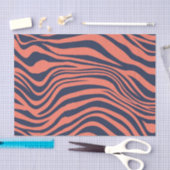 Koraal Glamoureus Tiger Stripes Animal Print Tissuepapier (Craft)