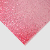 Koraal Glitter over Ombre Coral Background Tissuepapier (Detail)