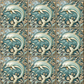 Koraal Golf Elegantie rechts Tegeltje