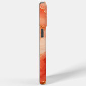 Koraal Goud Marmer Rivier Abstract Case-Mate iPhone Case (Achterkant / Rechts)