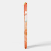 Koraal Goud Marmer Rivier Abstract Case-Mate iPhone Case (Achterkant / Links)