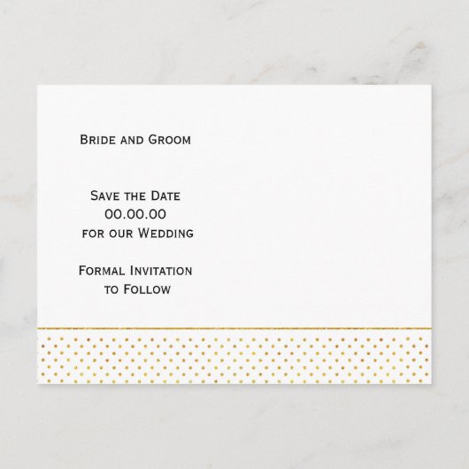 Koraal, gouden tropische bladeren bruiloft Save th Aankondigingskaart (Achterkant)