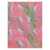 Koraal, gras en pony-roze bloei tafelkleed (Voorkant)