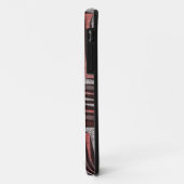 Koraal, grijs, bruin zigzagpatroon. Case-Mate iPhone case (Achterkant/links)