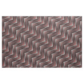 Koraal, grijs, bruin zigzagpatroon. stof (Fat Quarter)