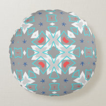 Koraal Grijs Mandala Patroon | Geometrische Bloemi
