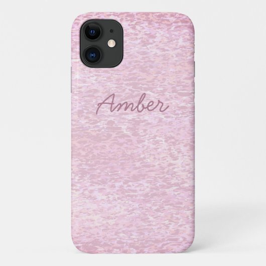 Koraal grijs verf getextureerd patroon gepersonali Case-Mate iPhone case (Achterkant)