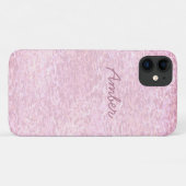Koraal grijs verf getextureerd patroon gepersonali Case-Mate iPhone case (Achterkant (horizontaal))