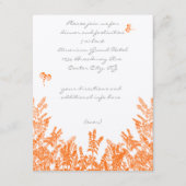 Koraal & Grijze Bloem Bee Behuizing Kaart (Voorkant)